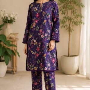 Elegant Floral 2-Piece Suit Unstitched