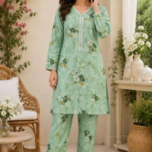 2-Piece Stitched Lawn Suit