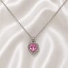 Pink Heart Pendant Necklace