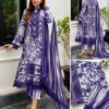 3-Piece Unstitched Lawn Suit with Chiffon Dupatta