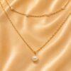 Elegant Pearl Layered Necklace