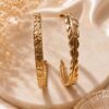 Elegant Gold Open Cuff Bracelet Set