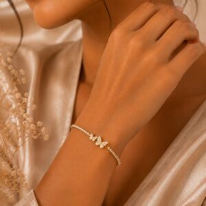 Elegant Butterfly Crystal Bracelet