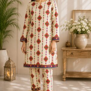 Unstitched 2-Piece Lawn Suit
