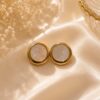 Elegant Floral Gold Earrings