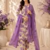 3-Piece Unstitched Lawn Suit with Chiffon Dupatta