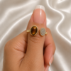 Gold and Coffee Ring