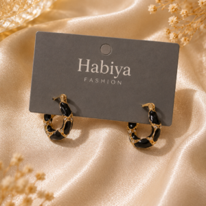 Black & Gold Studs