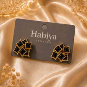 Black & Gold Studs