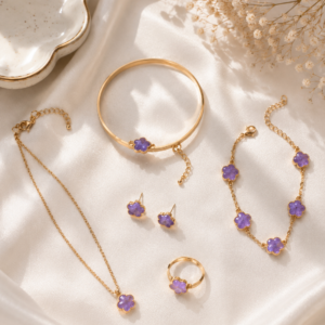 Lavender Blossom 5-Pc Jewelry Set