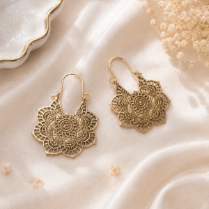 Ethnic Elegance Hoops Ear Rings