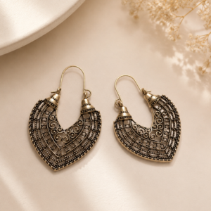 Ethnic Elegance Hoops Ear Rings