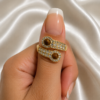 Gold and Coffee Ring