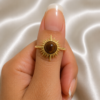 Gold and Coffee Ring