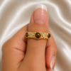 Gold and Coffee Ring