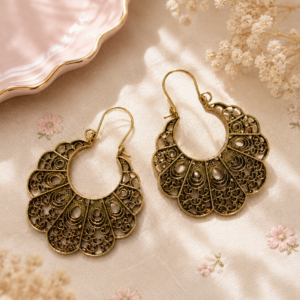 Ethnic Elegance Hoops Ear Rings