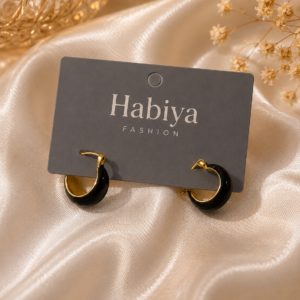 Black & Gold Studs