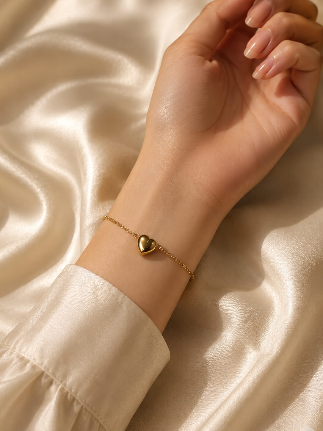 Magnetic Heart Stainless Steel Bracelet.