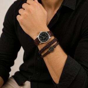 3Pcs Man Watch Set