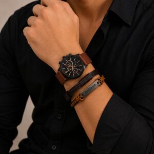 3Pcs Men Watch Set